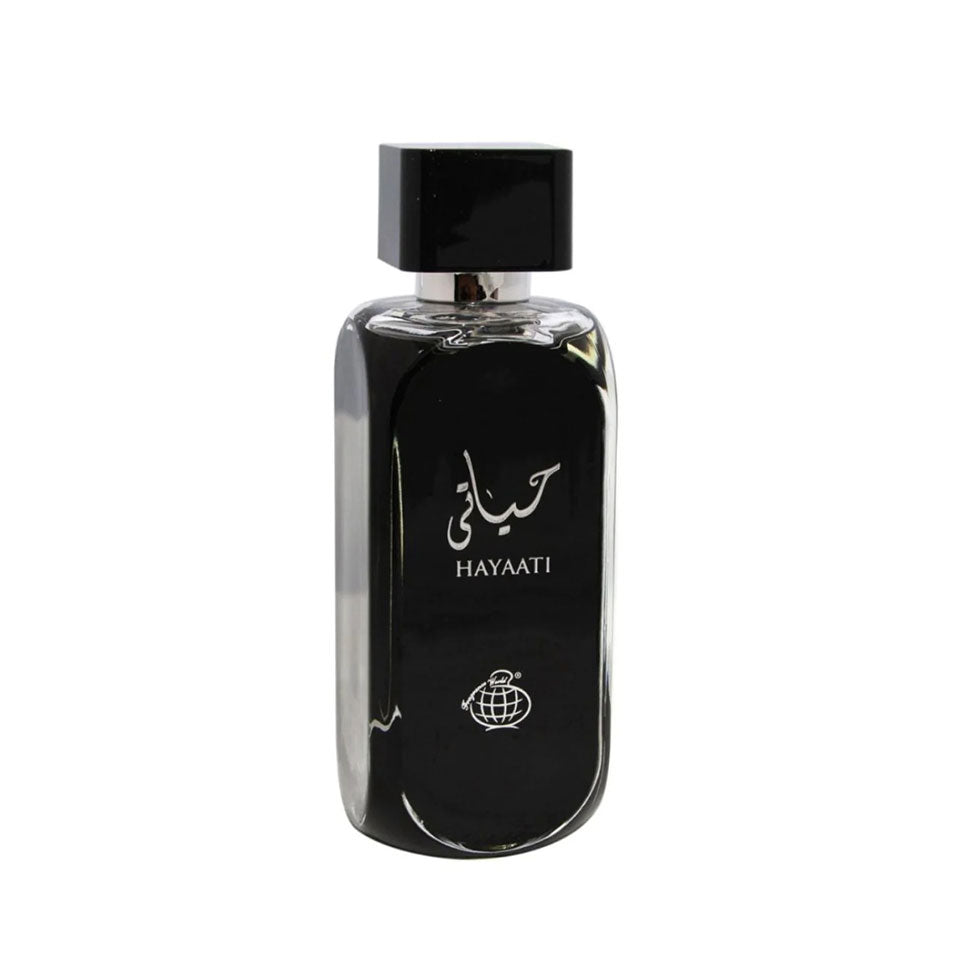 Hayaati Black by Lattafa – Dark Amber & Leather Elegance (100 ml Eau de Parfum Unisex)