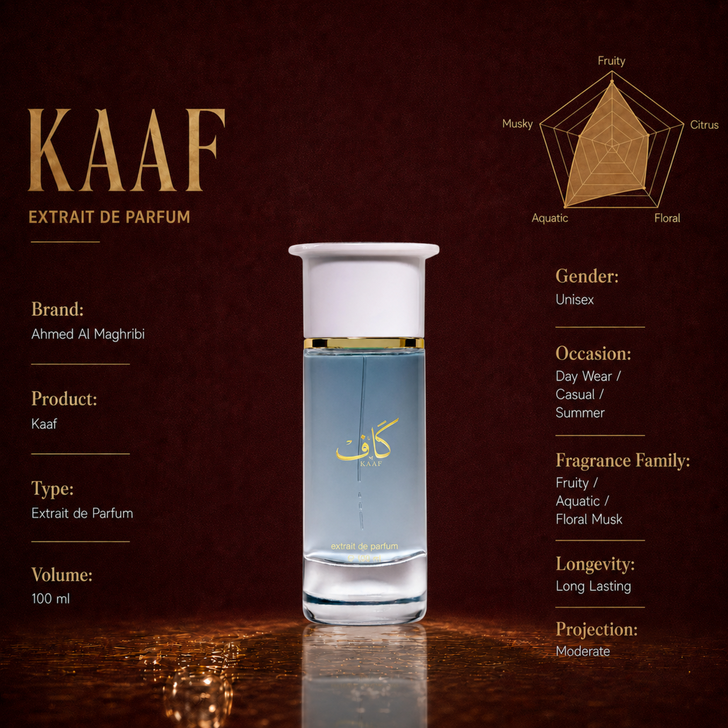 Ahmed Al Maghribi Kaaf Eau de Parfum 100ml