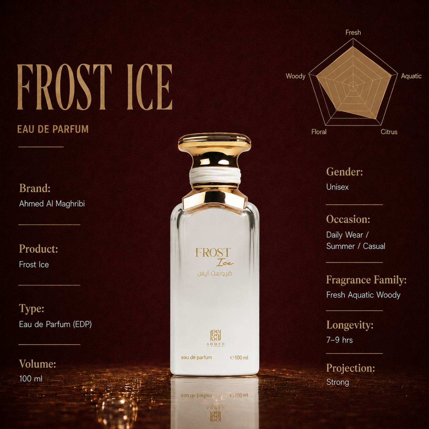 Ahmed Al Maghribi Frost Ice Eau de Parfum 100ml