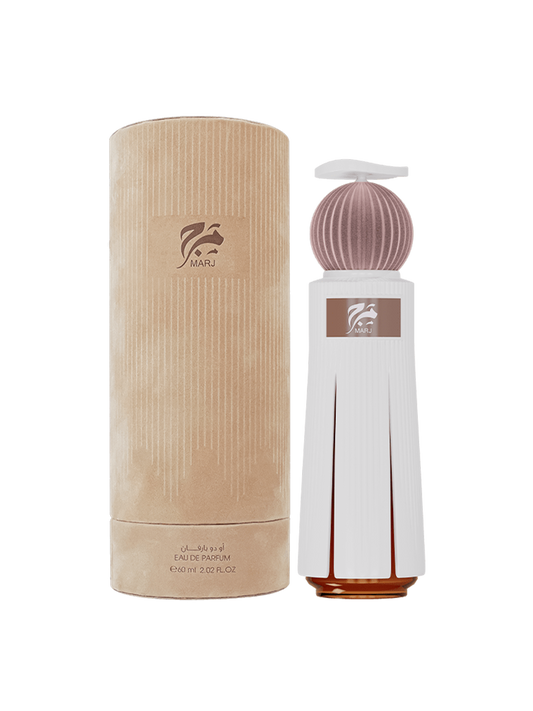 Ahmed Al Maghribi Marj Eau De Parfum 60ml – A timeless unisex fragrance blending floral warmth with oriental charm.