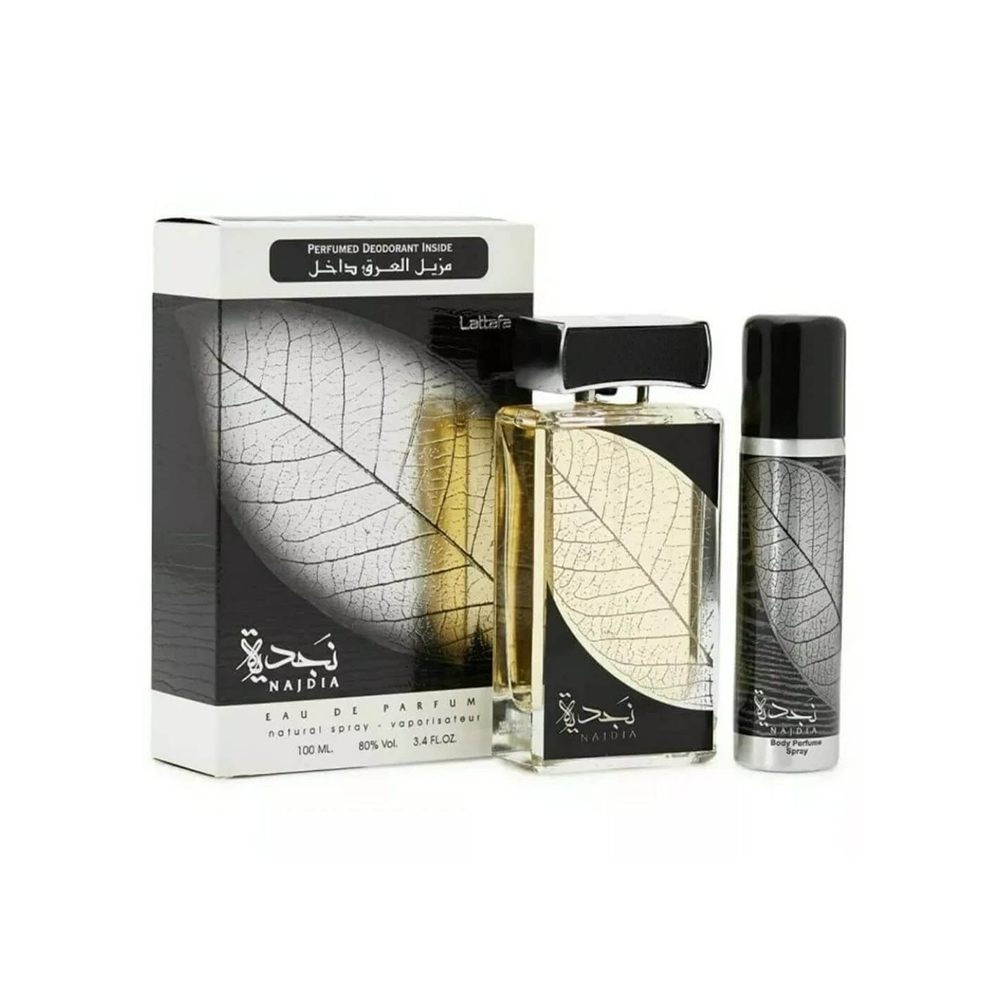 Najdia Tribute Eau De Perfume Unisex 100ml – fresh woods and spice celebrate bold unisex expression.