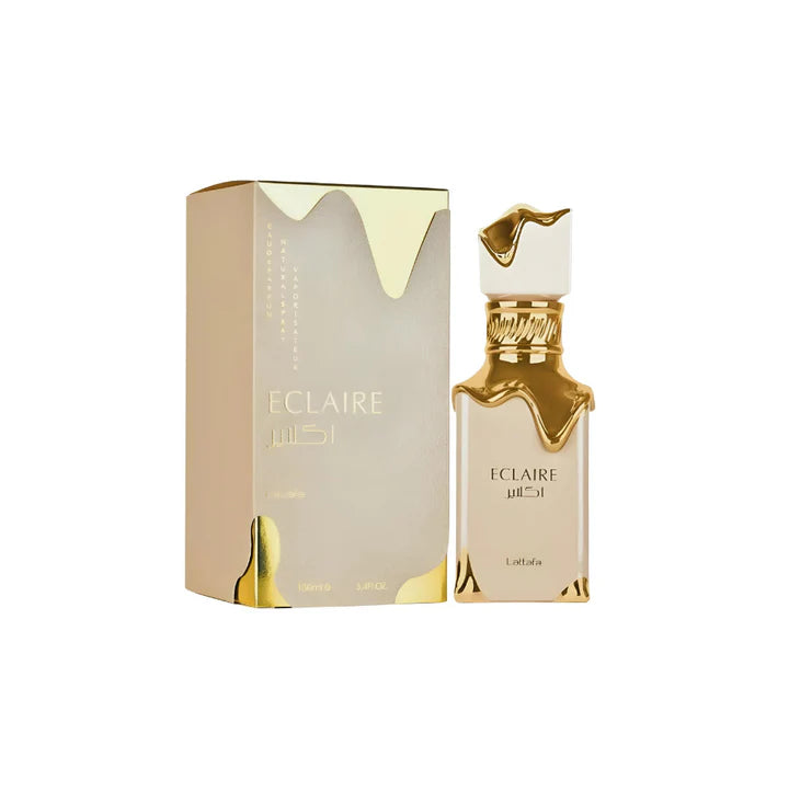 Lattafa Eclaire Eau De Parfum 100 ml – luminous citrus, airy florals and soft woods shine in this radiant unisex scent.