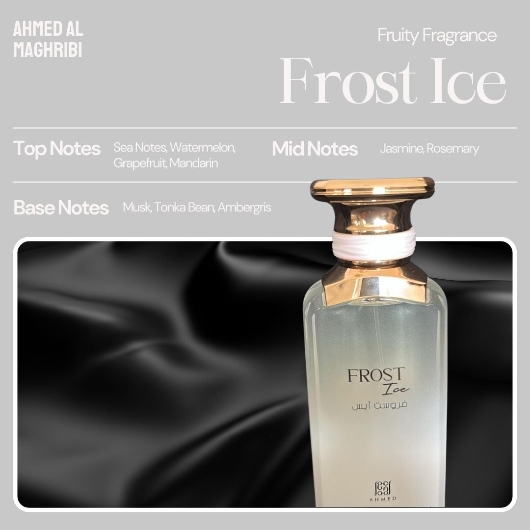 Frost Ice Eau De Parfum 100ml For Men– cool marine accords meet citrus and musk for fresh masculine energy.
