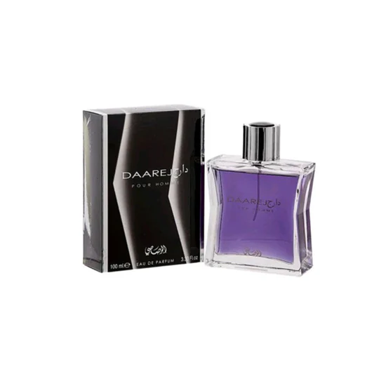 Daarej Pour Homme Eau De Parfum 100ml For Men – a captivating blend of spice, amber and woods with refined depth.