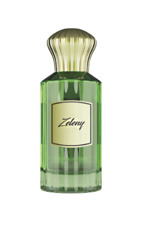 Ahmed Al Maghribi Zeleny Eau De Parfum 100 ml – verdant green accords and soft woods evoke fresh elegance in a unisex silhouette.