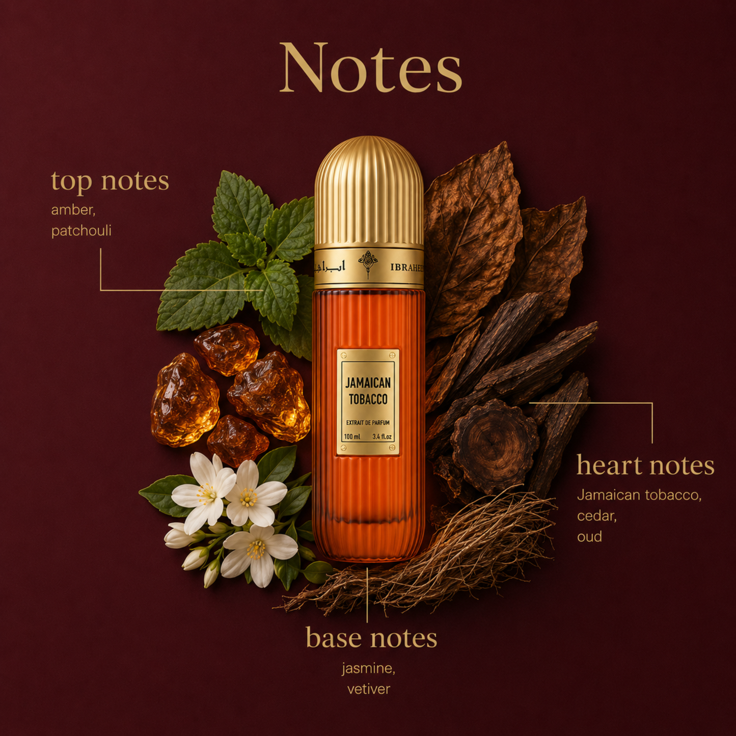 Ibraheem Al Qurashi Jamaican Tobacco Extrait de Parfum 100ml