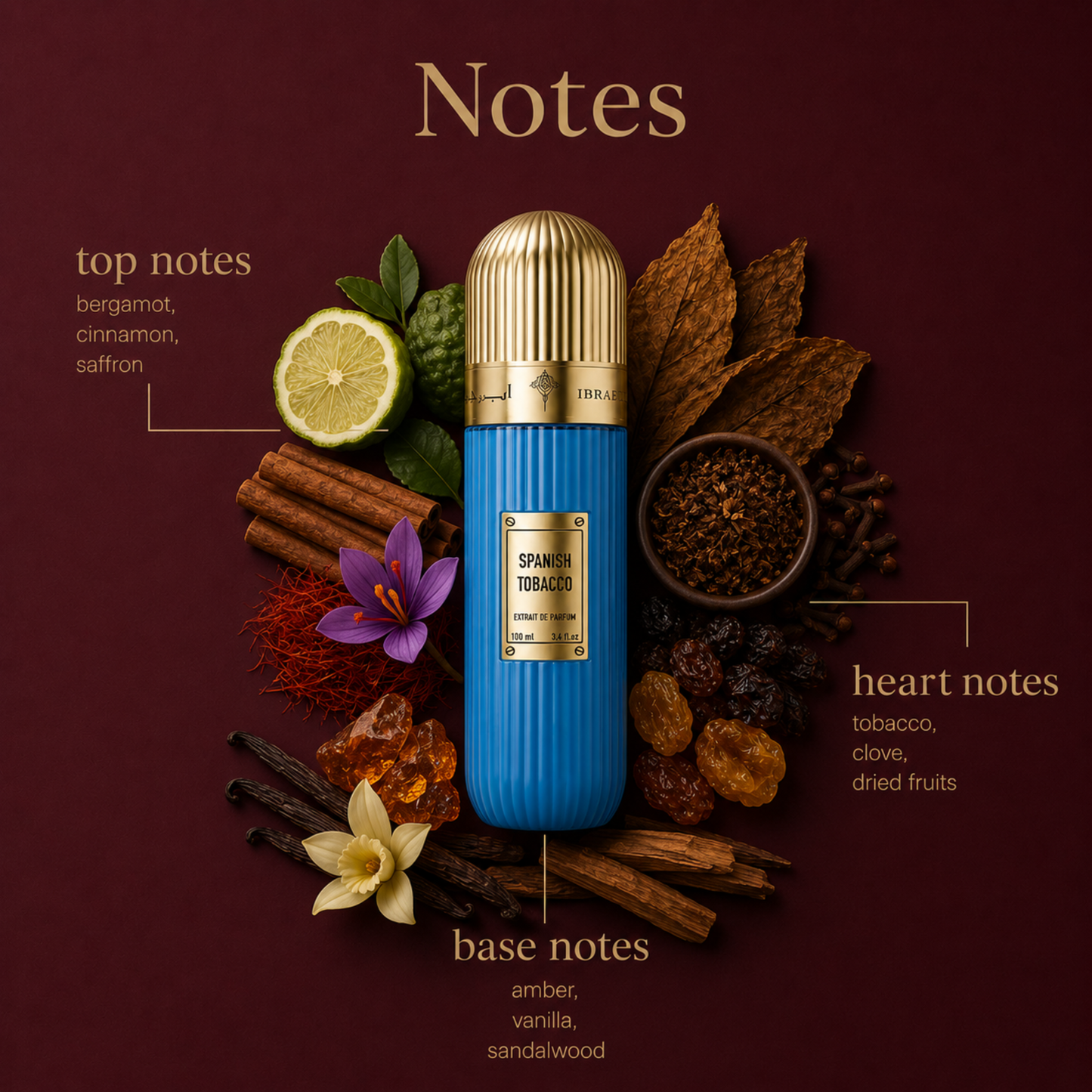 Ibraheem Al Qurashi Spanish Tobacco Extrait de Parfum 100ml