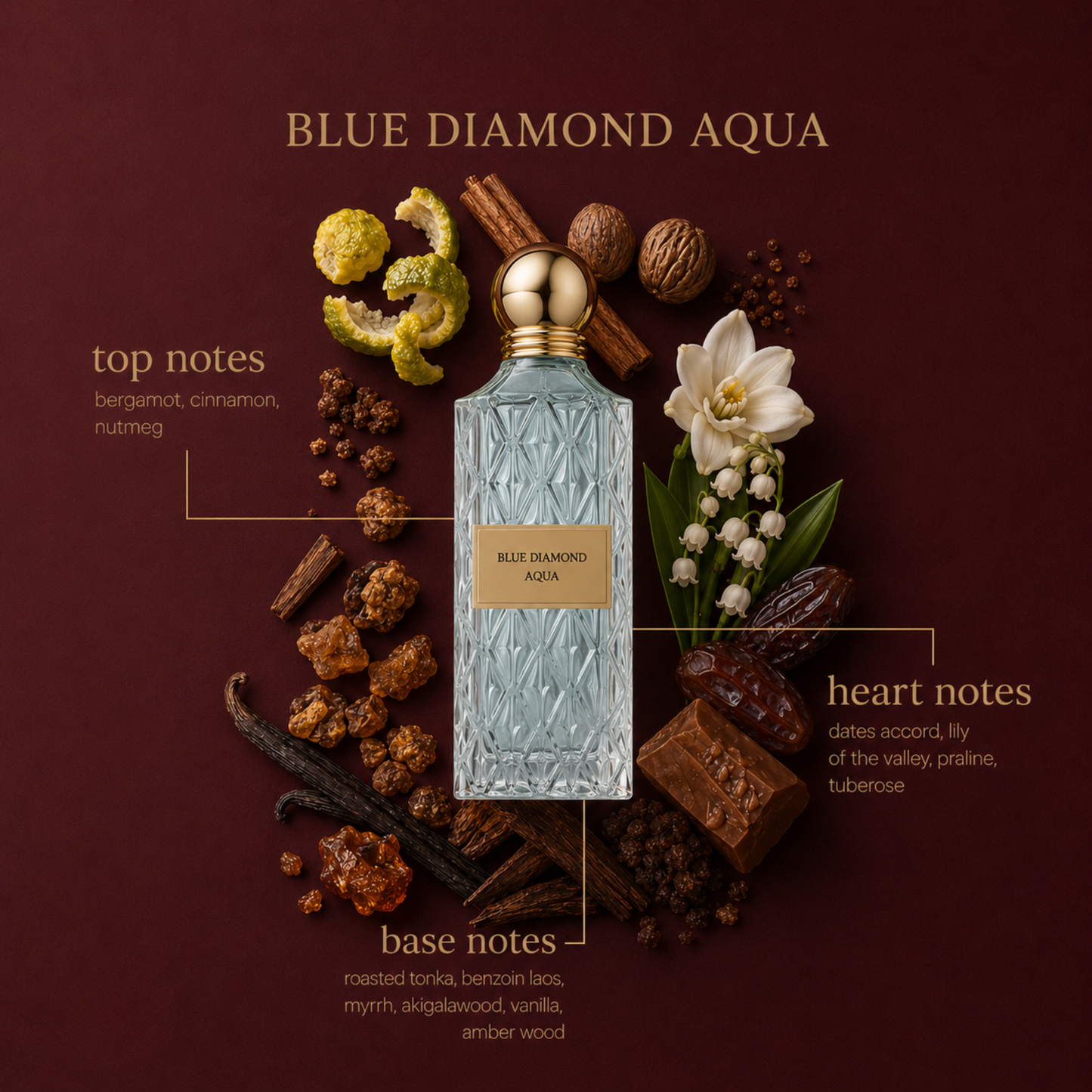 Ibraheem Al Qurashi Blue Diamond Aqua Eau de Parfum 200ml