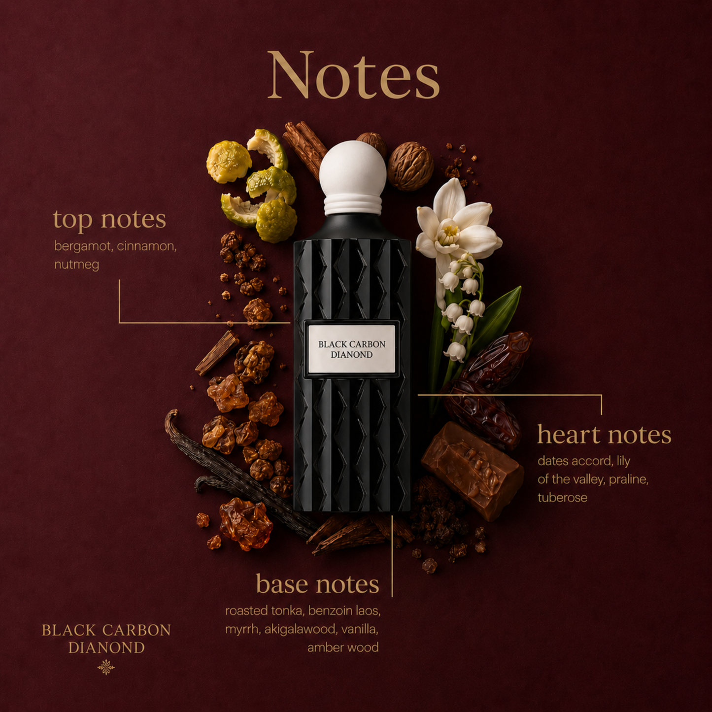 Ibraheem Al Qurashi Black Carbon Diamond Eau de Parfum 200ml