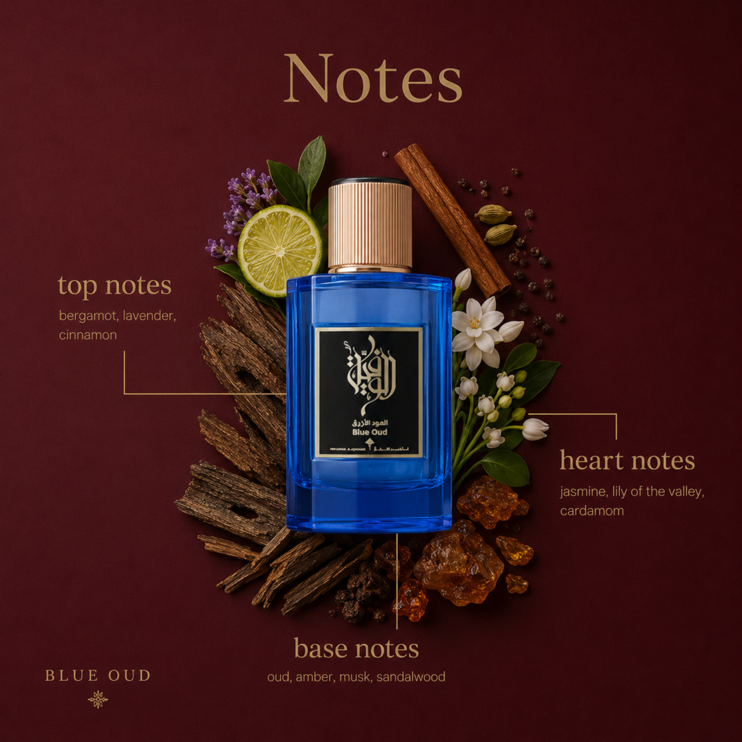 Ibraheem Al Qureshi Blue Oud Eau De Parfum 100ml