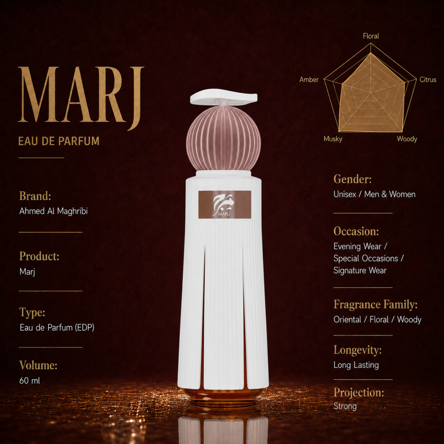 Ahmed Al Maghribi Marj Eau de Parfum 60ml