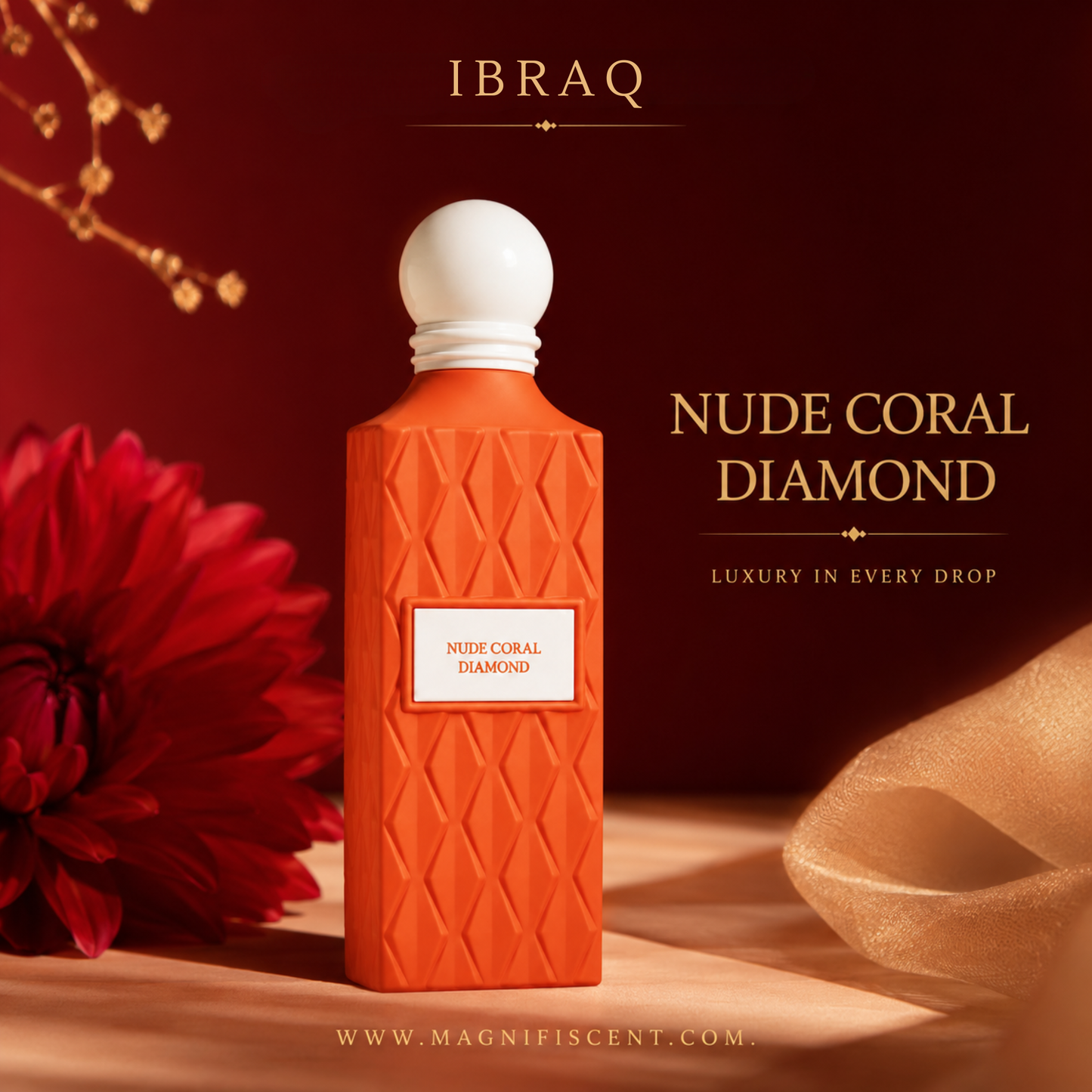 Ibraheem Al Qurashi Nude Coral Diamond Eau de Parfum 200ml