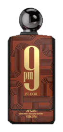 Afnan 9 PM Elixir Extrait de Parfum 100ml — bottle on transparent background