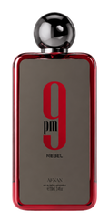 Afnan 9 PM Rebel Eau de Parfum 100ml — bottle on transparent background