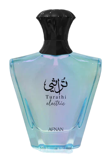 Afnan Turathi Electric Eau de Parfum 90ml — bottle on transparent background