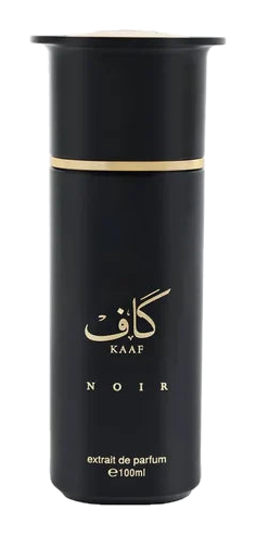 Ahmed Al Maghribi Kaaf Noir Extrait de Parfum 100ml — bottle on transparent background