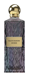 Ibraheem Al Qurashi Black Diamond Incense Eau de Parfum 150ml — bottle on transparent background