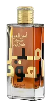 Lattafa Ameer Al Oudh Intense Oud Eau de Parfum 100ml — bottle on transparent background