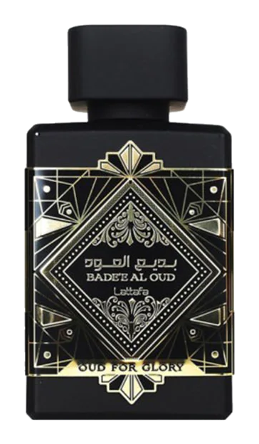 Lattafa Badee Al Oud Oud for Glory Eau de Parfum 100ml — bottle on transparent background
